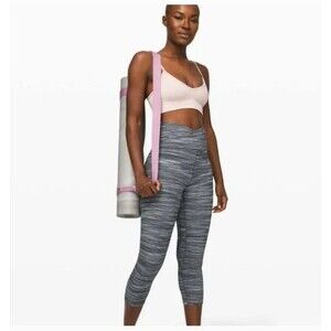 Lululemon Align Crop Cross Waist Leggings Mini Space Dye Herringbone Size 4